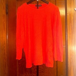 ✨ Jones New York Textured Knit Sweater – Statement Color Workwear Essential ✨